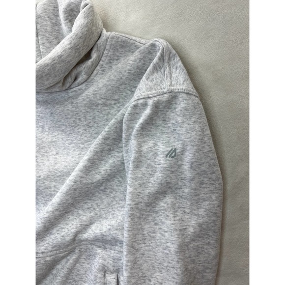 Eddie Bauer First Ascent Funnel Neck Fleece Pullover Thumbholes Split Hem Small - Picture 6 of 11